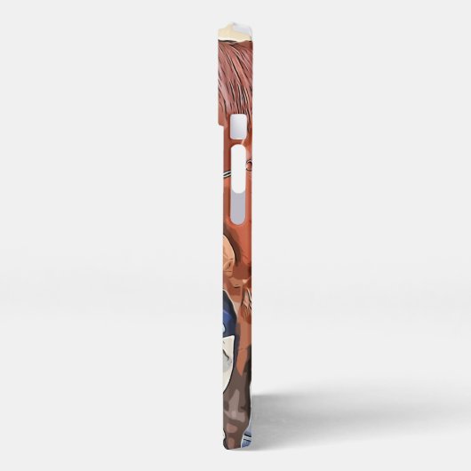 ケイメイ牧場　トントントントロちゃん　「足上げwith筋肉」 iPhone hülle (Linke Seite)