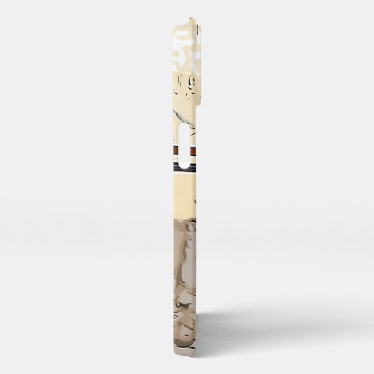 ケイメイ牧場　トントントントロちゃん　「足上げwith筋肉」 iPhone hülle (Rechte Seite)