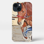 ケイメイ牧場 トントントントロちゃん 「足上げwith筋肉」 iPhone hülle (Rückseite)