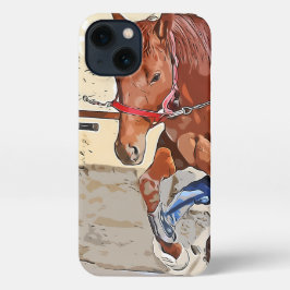 ケイメイ牧場 トントントントロちゃん 「足上げwith筋肉」 iPhone 13 hülle