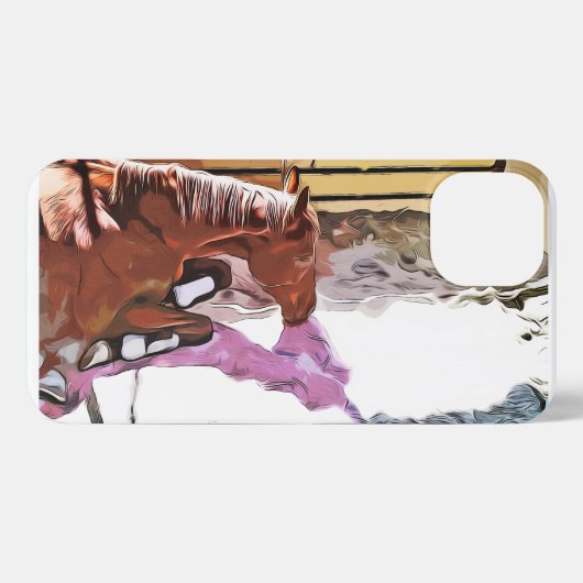 ケイメイ牧場 トントントントロちゃん「陽だまりの優しい影」 iPhone HÜLLE (Rückseite (Horizontal))