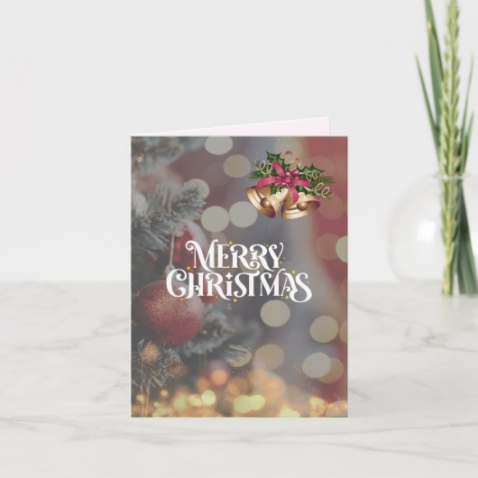 ゴージャス クリスマスツリーの煌めくクリスマスカード♡ FEIERTAGSKARTE (Vorderseite)