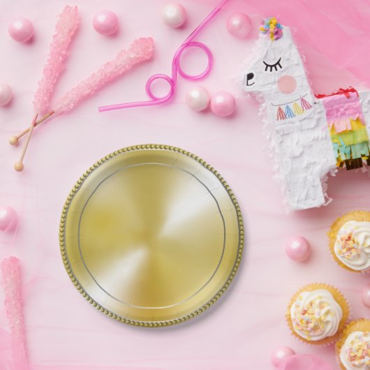 ゴールドペーパープレート ペーパープレート PAPPTELLER (Party)