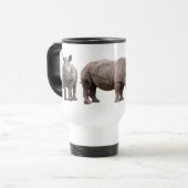 サイのマグカップ REISEBECHER (Vorderseite Links)