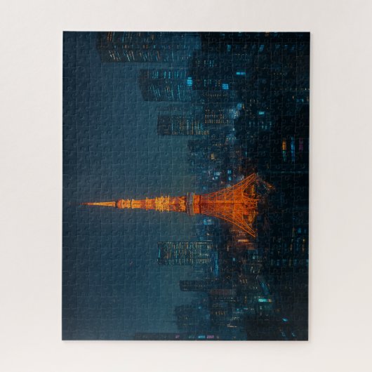 サイバーパンク東京タワー/Cyberpunk Tokyo Tower Puzzle (Vertikal)