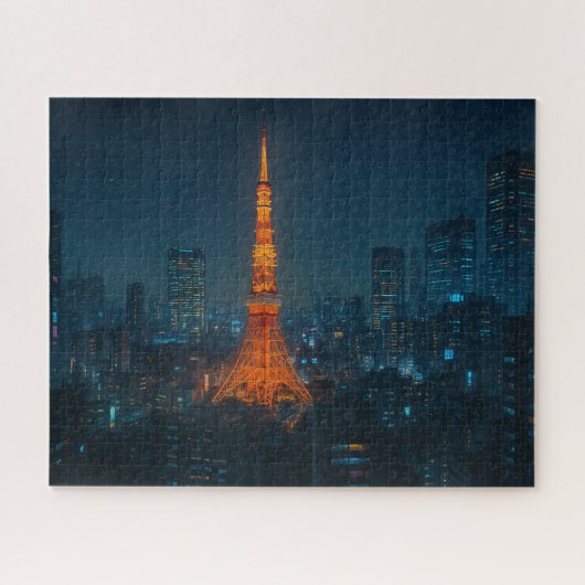 サイバーパンク東京タワー/Cyberpunk Tokyo Tower Puzzle (Horizontal)