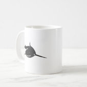 サメ 鮫 切り絵 グッズ KAFFEETASSE (Vorderseite Links)