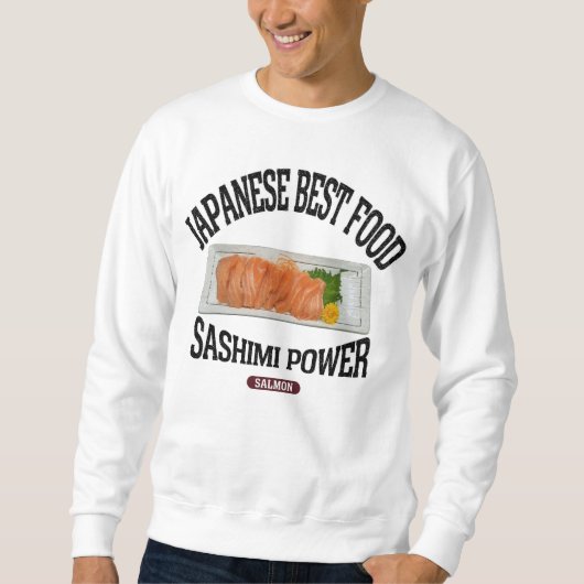 サーモンの刺身(ビンテージ風) SWEATSHIRT (Vorderseite)