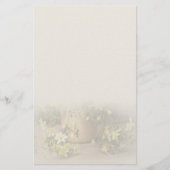 シックで上品なクレマチス・ペトリエイの便箋 BRIEFPAPIER (Vorderseite)