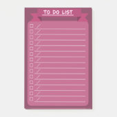 シンプルなTO DO LIST POST-IT KLEBEZETTEL (Vorderseite)