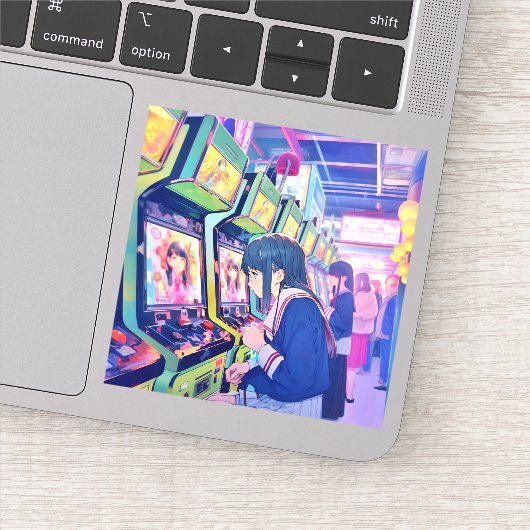 シール Seal｜ゲーセンJK 寿司娘 GenerativeAI Aufkleber (Detail)