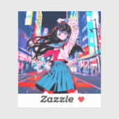 シール Seal|今日もお疲れポーズ 寿司娘 GenerativeAI Aufkleber (Blatt)