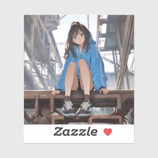 シール Seal|放課後JK02 寿司娘 GenerativeAI Aufkleber (Blatt)