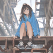 シール Seal|放課後JK02 寿司娘 GenerativeAI Aufkleber (Vorderseite)