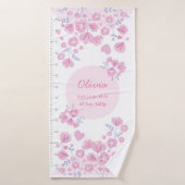 ジェントリーフラワー〜赤ちゃんのために〜ピンク BADEHANDTUCH (Badehandtuch)