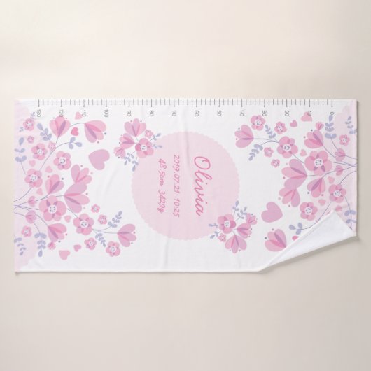 ジェントリーフラワー〜赤ちゃんのために〜ピンク BADEHANDTUCH (Badehandtuch)