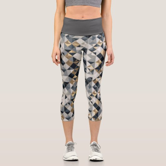 ジオメトリックパターンプリントレギンス CAPRI LEGGINGS (Vorderseite)