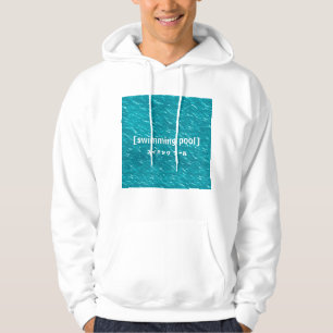 スイミングプール Wasserästhetischer Hoodi Hoodie