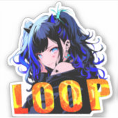 ステッカー|VACHABORG グッズ「 Neo-Reiwa Girl 」 シール Aufkleber (Vorderseite)