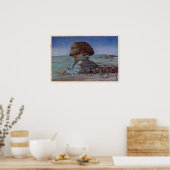 ス フ, ス(夜), Hiroshi Yoshida, Woodcut Poster (Küche)