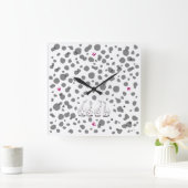 ダルメシアンの気持ち。 QUADRATISCHE WANDUHR (Zuhause)