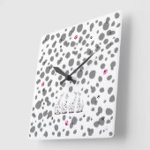 ダルメシアンの気持ち。 QUADRATISCHE WANDUHR (Winkel)