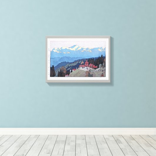 ダ リ Darjeeling, Morning, Hiroshi Yoshida, 朝, Leinwanddruck (Insitu (Holzboden))
