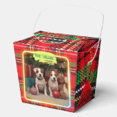 チェック柄がかわいいジャックラッセルテリアの子犬たちとクリスマス♡  GESCHENKSCHACHTEL (Vorderseite)