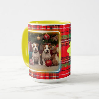 チェック柄がかわいいジャックラッセルテリアの子犬たちとクリスマス♡ TASSE