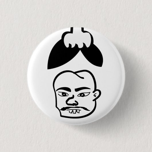 ヅラバッジA BUTTON (Vorderseite)