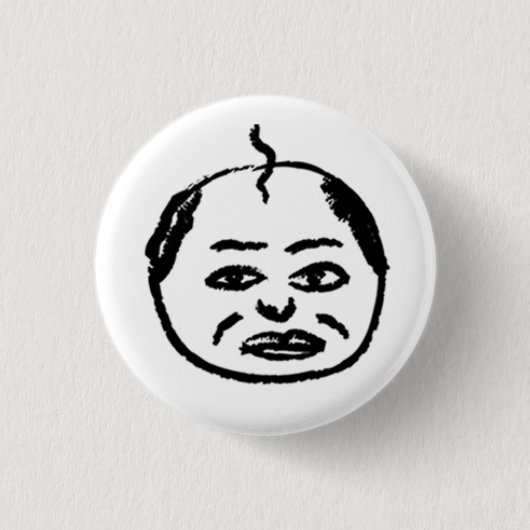 ヅラバッジD BUTTON (Vorderseite)