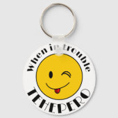 テヘペロちゃんマーク(L) キーホルダー SCHLÜSSELANHÄNGER (Vorderseite)