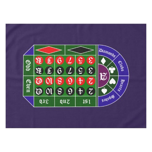 トランプルーレット TISCHDECKE (Vorderseite (Horizontal))