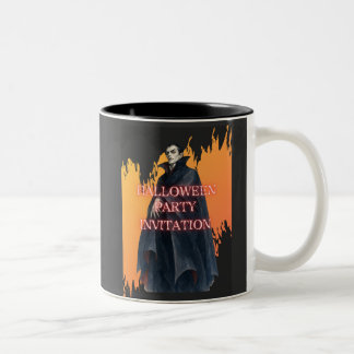 ドラキュラ伯爵のハロウィンパーティー招待 ZWEIFARBIGE TASSE