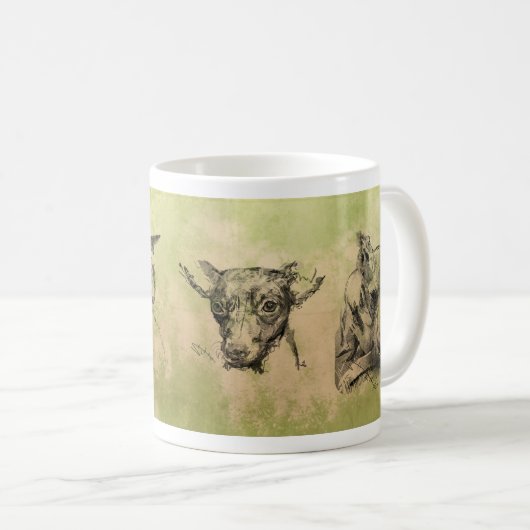 ドローイングマグカップ KAFFEETASSE (VorderseiteRechts)