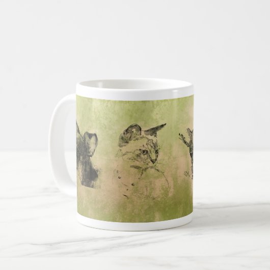 ドローイングマグカップ KAFFEETASSE (Vorderseite Links)
