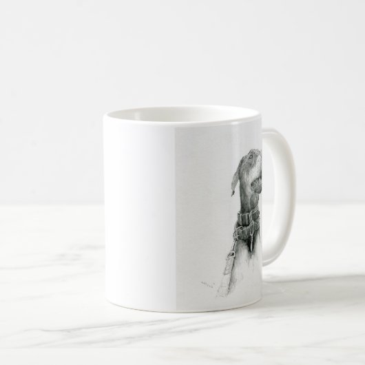 ドーベルマン マグカップ KAFFEETASSE (VorderseiteRechts)
