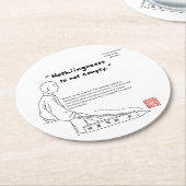 ニッポン感性 01 RUNDER PAPPUNTERSETZER (Angewinkelt)