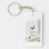 ネコのイラストキーホルダー SCHLÜSSELANHÄNGER (Vorderseite)