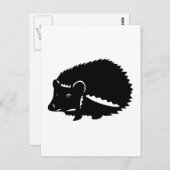 ハリネズミ　グッズ　hedgehog postkarte (Vorne/Hinten)