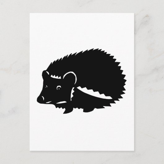 ハリネズミ　グッズ　hedgehog postkarte (Vorderseite)