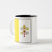 バチカンの国旗 ZWEIFARBIGE TASSE (Vorderseite Links)