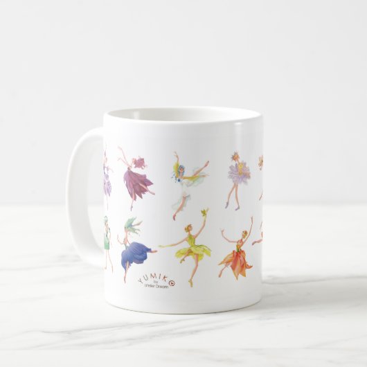 バレリーナのイラスト　MC100408-010 KAFFEETASSE (Vorderseite Links)