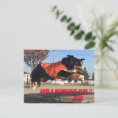 バーニーズマウンテンドッグ 年賀状 2018年 戌年 POSTKARTE (Stehend Vorderseite)