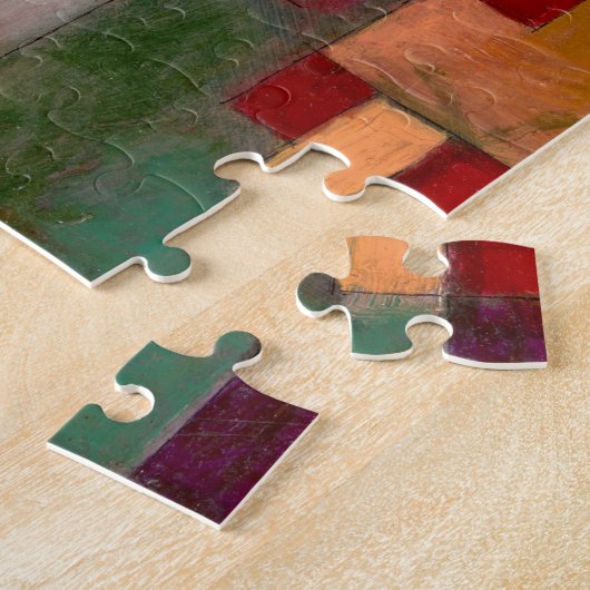 パウル・クレー （Paul Klee）　パズル　「レッドグリーンとヴィオレットイエローの鼓動」 Puzzle (Seite)