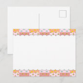 パッチワーク ピンク ポストカード POSTKARTE (Vorne/Hinten)