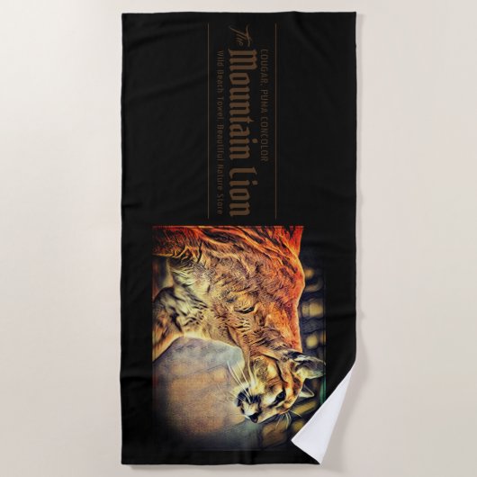 ピューマ ビーチタオル STRANDTUCH (Vorderseite)