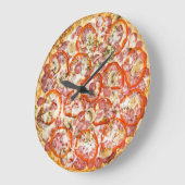 ピ ザ 掛 け 計 Pizza Große Wanduhr (Winkel)
