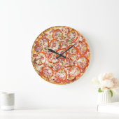 ピ ザ 掛 け 計 Pizza Große Wanduhr (Zuhause)