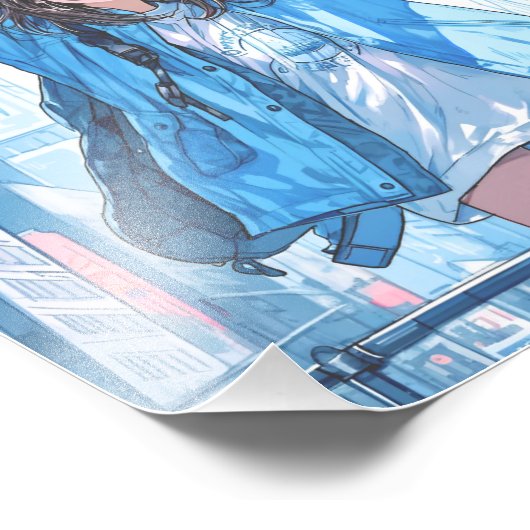 【フォロワー5万人記念】限定ポスター｜寿司娘 GenerativeAI Fotodruck (Ecke)